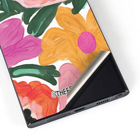 Bouffants and Broken Hearts Painterly Garden Galaxy S25 Ultra Skin