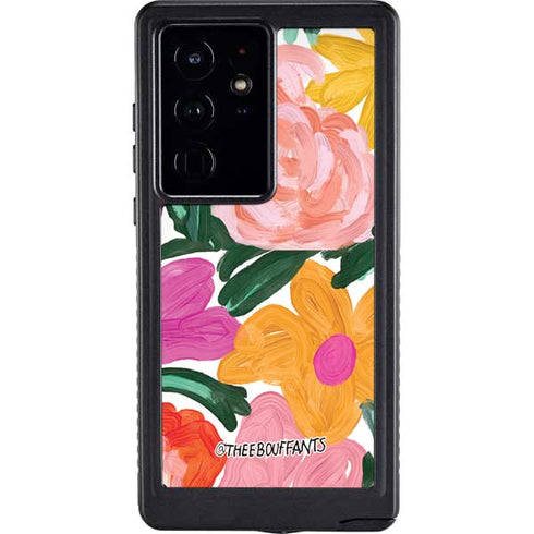 Bouffants and Broken Hearts Painterly Garden Galaxy S24 Ultra Waterproof Case