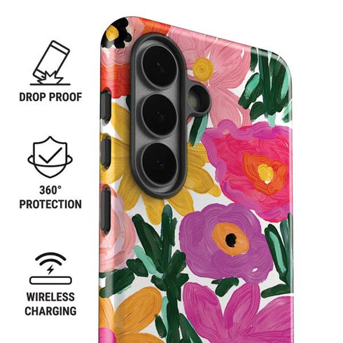 Bouffants and Broken Hearts Painterly Garden Galaxy S26 Impact Case