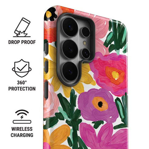 Bouffants and Broken Hearts Painterly Garden Galaxy S26 Ultra Impact Case