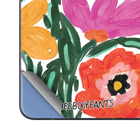 Bouffants and Broken Hearts Painterly Garden Galaxy Z Fold5 5G Skin