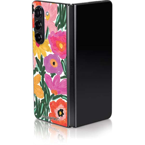 Bouffants and Broken Hearts Painterly Garden Galaxy Z Fold5 5G Skin