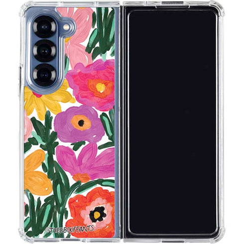 Bouffants and Broken Hearts Painterly Garden Galaxy Z Fold6 Clear Case
