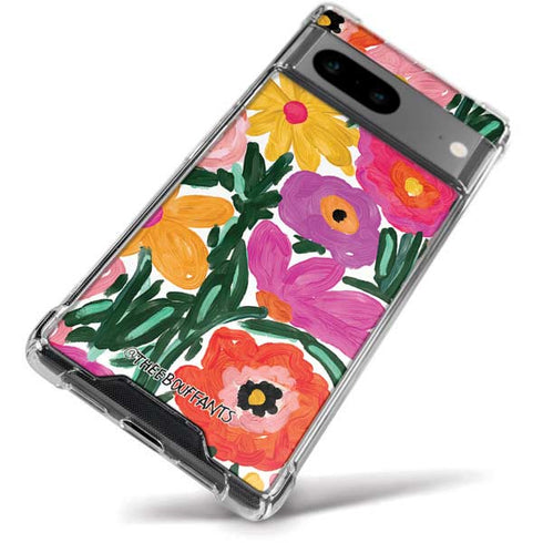 Bouffants and Broken Hearts Painterly Garden Google Pixel 8a Clear Case