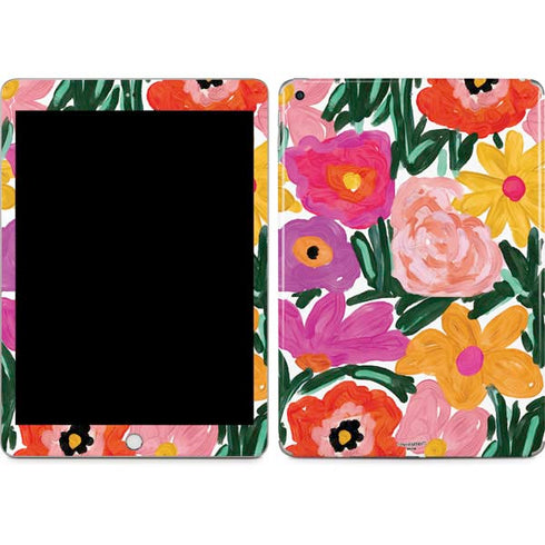 Bouffants and Broken Hearts Painterly Garden Apple iPad Skin
