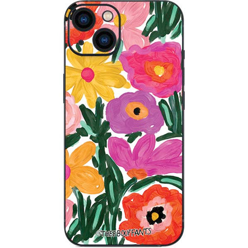 Bouffants and Broken Hearts Painterly Garden iPhone 15 Skin
