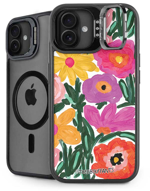 Bouffants and Broken Hearts Painterly Garden iPhone 16 Kickstand Case