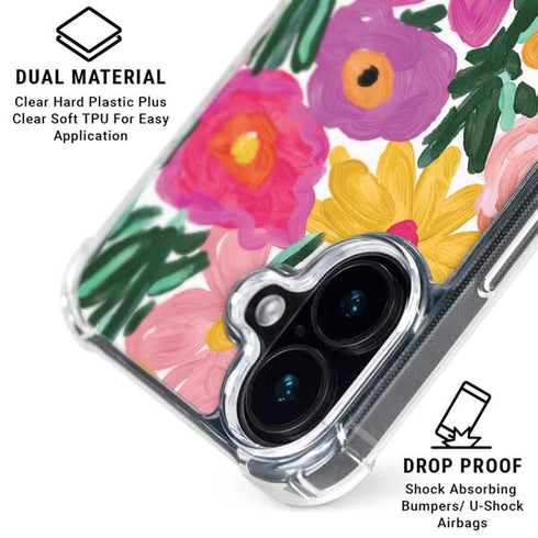 Bouffants and Broken Hearts Painterly Garden iPhone 16 MagSafe Case