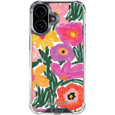 Bouffants and Broken Hearts Painterly Garden iPhone 16 Plus Clear Case