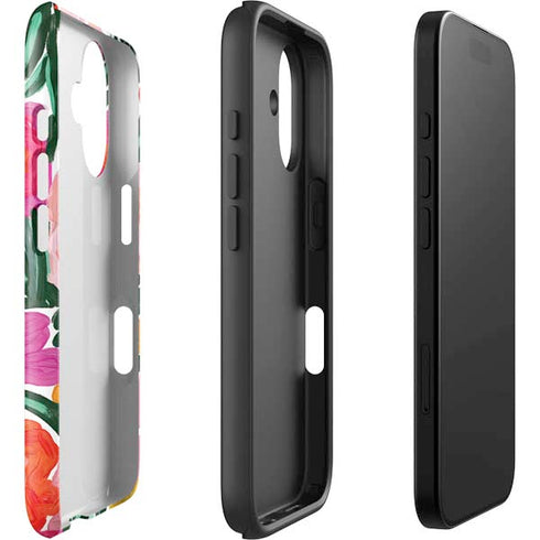 Bouffants and Broken Hearts Painterly Garden iPhone 16 Plus Impact Case