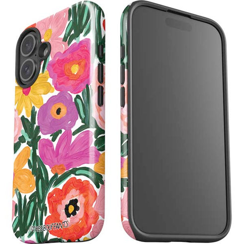 Bouffants and Broken Hearts Painterly Garden iPhone 16 Plus Impact Case