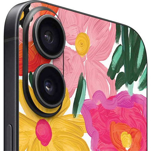 Bouffants and Broken Hearts Painterly Garden iPhone 16 Plus Skin