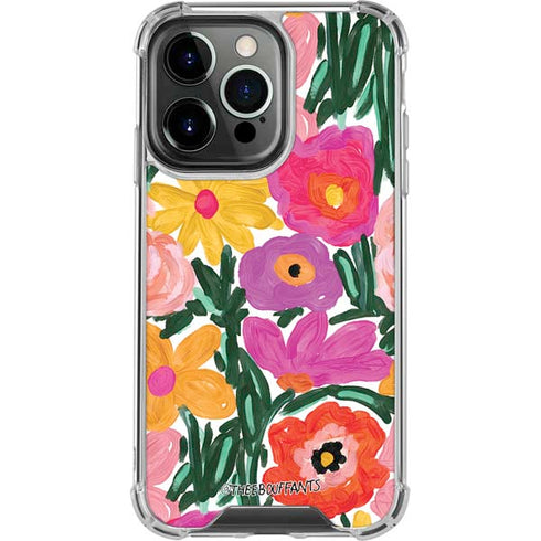 Bouffants and Broken Hearts Painterly Garden iPhone 16 Pro Clear Case
