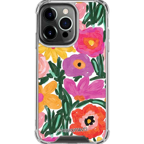 Bouffants and Broken Hearts Painterly Garden iPhone 16 Pro Max Clear Case