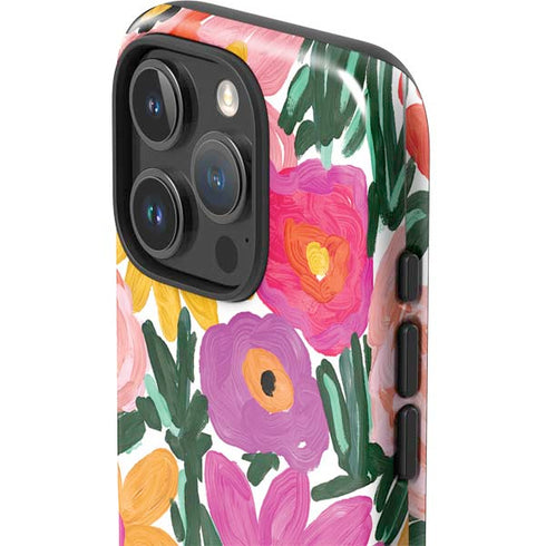 Bouffants and Broken Hearts Painterly Garden iPhone 16 Pro Max Impact Case