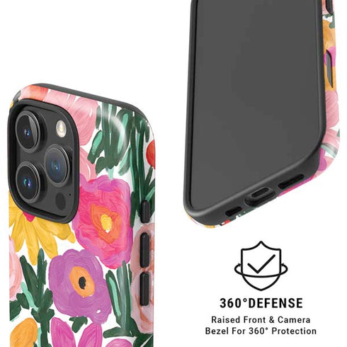 Bouffants and Broken Hearts Painterly Garden iPhone 16 Pro Max Magsafe Impact Case