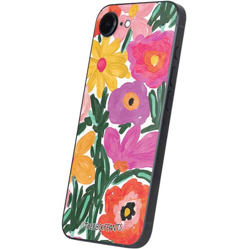 Bouffants and Broken Hearts Painterly Garden iPhone 16e Skin