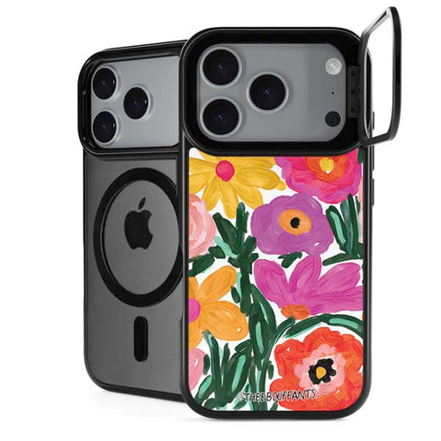 Bouffants and Broken Hearts Painterly Garden iPhone 18 Pro Kickstand Case