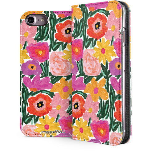 Bouffants and Broken Hearts Painterly Garden iPhone 8 Folio Case