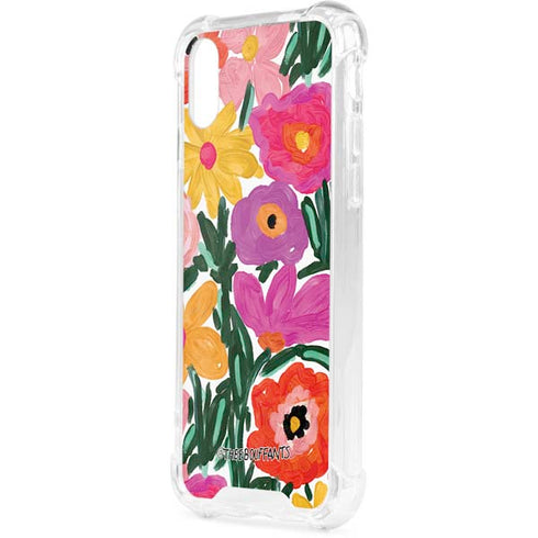 Bouffants and Broken Hearts Painterly Garden iPhone XS Clear Case
