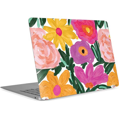 Bouffants and Broken Hearts Painterly Garden Apple MacBook Air Skin