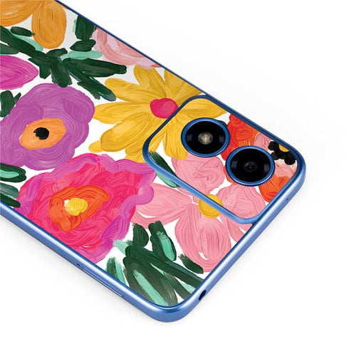 Bouffants and Broken Hearts Painterly Garden Moto G Play 4G (2024) Skin