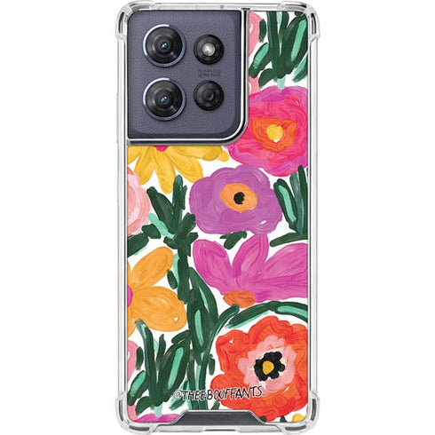 Bouffants and Broken Hearts Painterly Garden Moto G Play 5G (2025) Clear Case