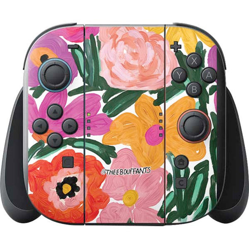 Bouffants and Broken Hearts Painterly Garden Nintendo Switch 2 (2025) with Joy-Con Skin