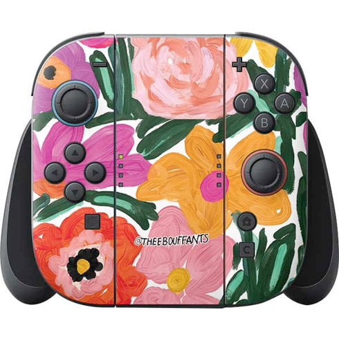 Bouffants and Broken Hearts Painterly Garden Nintendo Skins