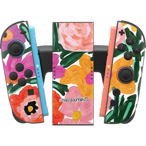 Bouffants and Broken Hearts Painterly Garden Nintendo Switch 2 (2025) Joy-Con Controller Skin