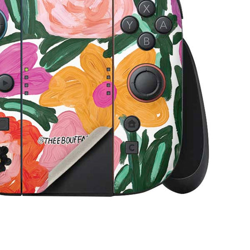 Bouffants and Broken Hearts Painterly Garden Nintendo Switch 2 (2025) Joy-Con Controller Skin