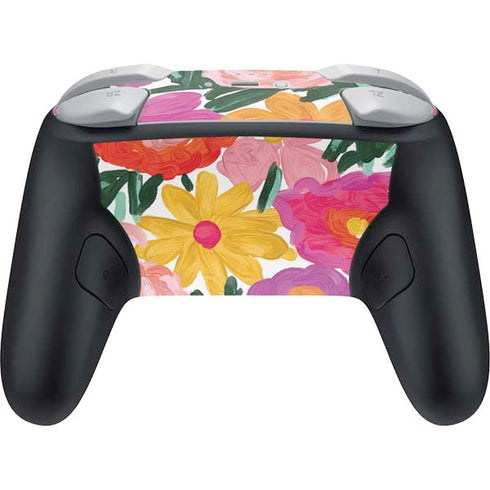 Bouffants and Broken Hearts Painterly Garden Nintendo Switch 2 (2025) Pro Controller Skin