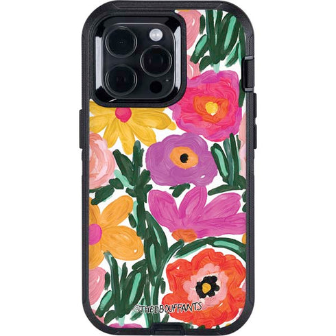 Bouffants and Broken Hearts Painterly Garden Otterbox Defender iPhone Skin