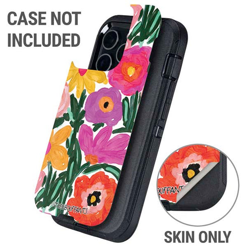 Bouffants and Broken Hearts Painterly Garden Otterbox Defender iPhone Skin