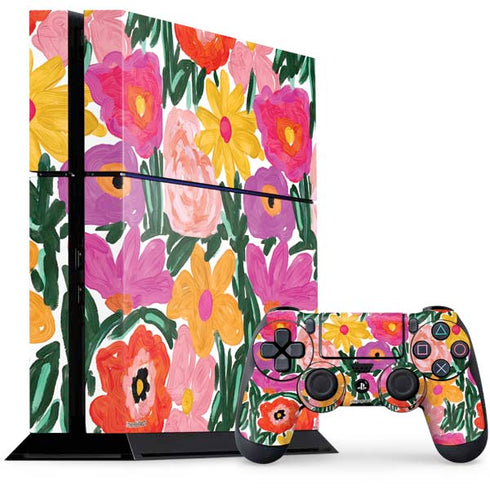 Bouffants and Broken Hearts Painterly Garden PlayStation PS4 Skins