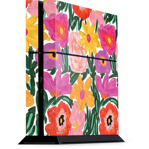 Bouffants and Broken Hearts Painterly Garden PlayStation PS4 Skins