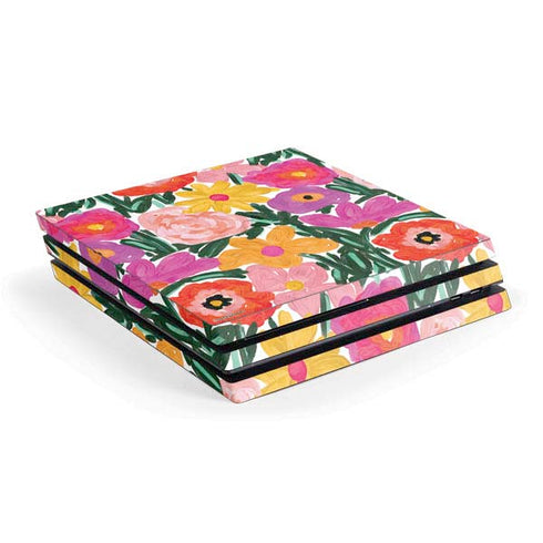 Bouffants and Broken Hearts Painterly Garden PlayStation PS4 Skins