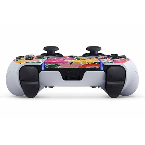 Bouffants and Broken Hearts Painterly Garden PS5 DualSense Edge Pro Controller Skin