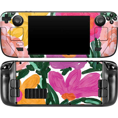 Bouffants and Broken Hearts Painterly Garden Steam Deck Handheld Gaming Computer OLED Skin