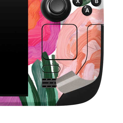 Bouffants and Broken Hearts Painterly Garden Steam Deck Handheld Gaming Computer Skin