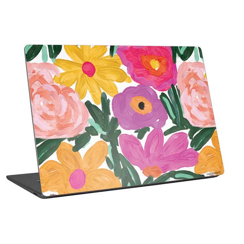Bouffants and Broken Hearts Painterly Garden Laptop Skins