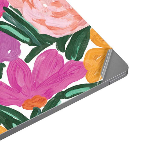 Bouffants and Broken Hearts Painterly Garden Laptop Skins