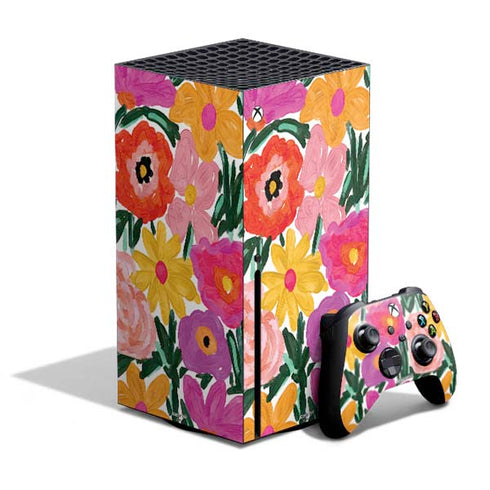 Bouffants and Broken Hearts Painterly Garden Xbox Series X Skins