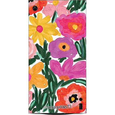 Bouffants and Broken Hearts Painterly Garden XBox Series X Digital Edition Console Skin