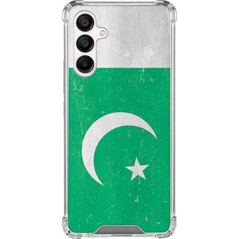 Pakistan Flag Distressed Galaxy A16 5G Clear Case