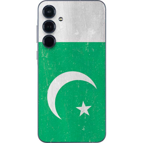 Pakistan Flag Distressed Galaxy A36 5G Skin