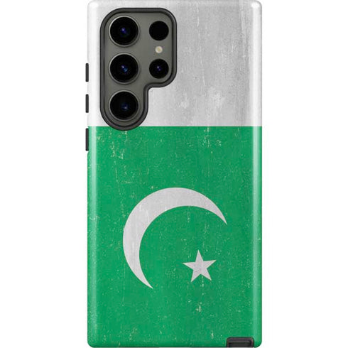 Pakistan Flag Distressed Galaxy S23 Ultra Pro Case