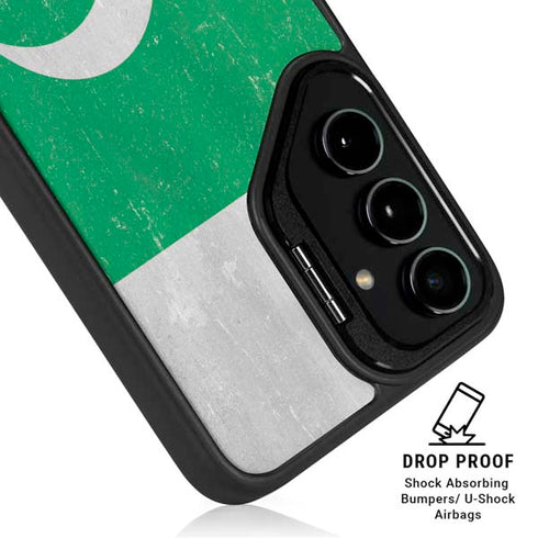 Pakistan Flag Distressed Galaxy S25 Kickstand Case