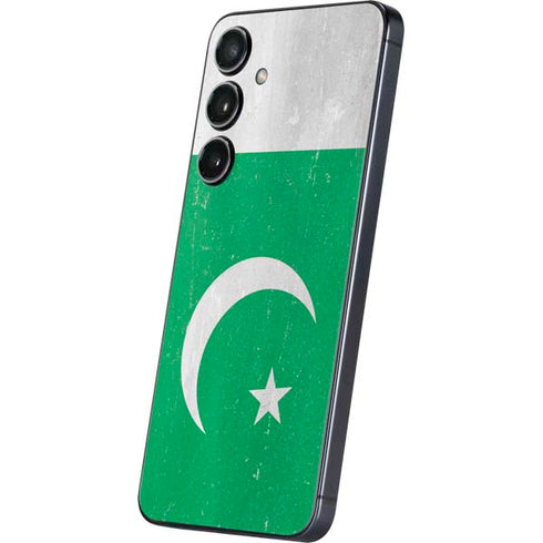 Pakistan Flag Distressed Galaxy S25 Plus Skin
