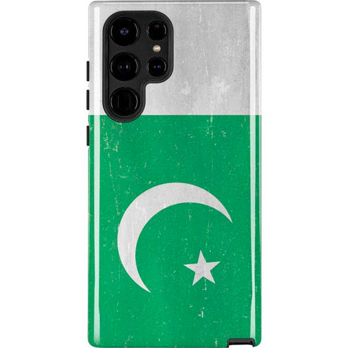 Pakistan Flag Distressed Galaxy S25 Ultra Impact Case